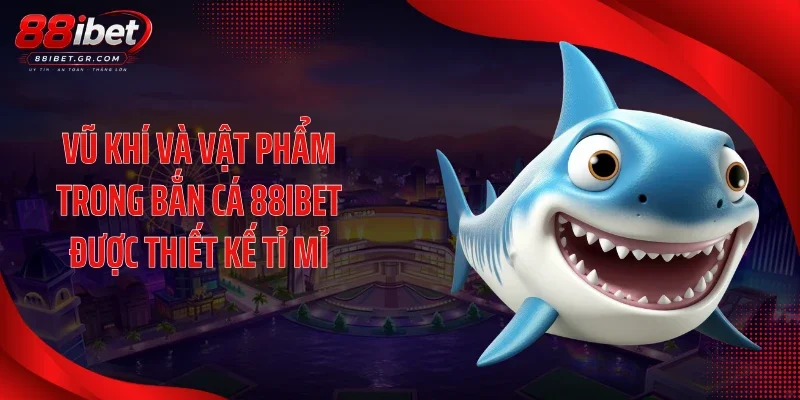 Bắn Cá 88IBET Kích Hoạt Chuỗi Săn Thưởng Đầy Sắc Màu Vũ khí và vật phẩm trong bắn cá 88IBET được thiết kế tỉ mỉ